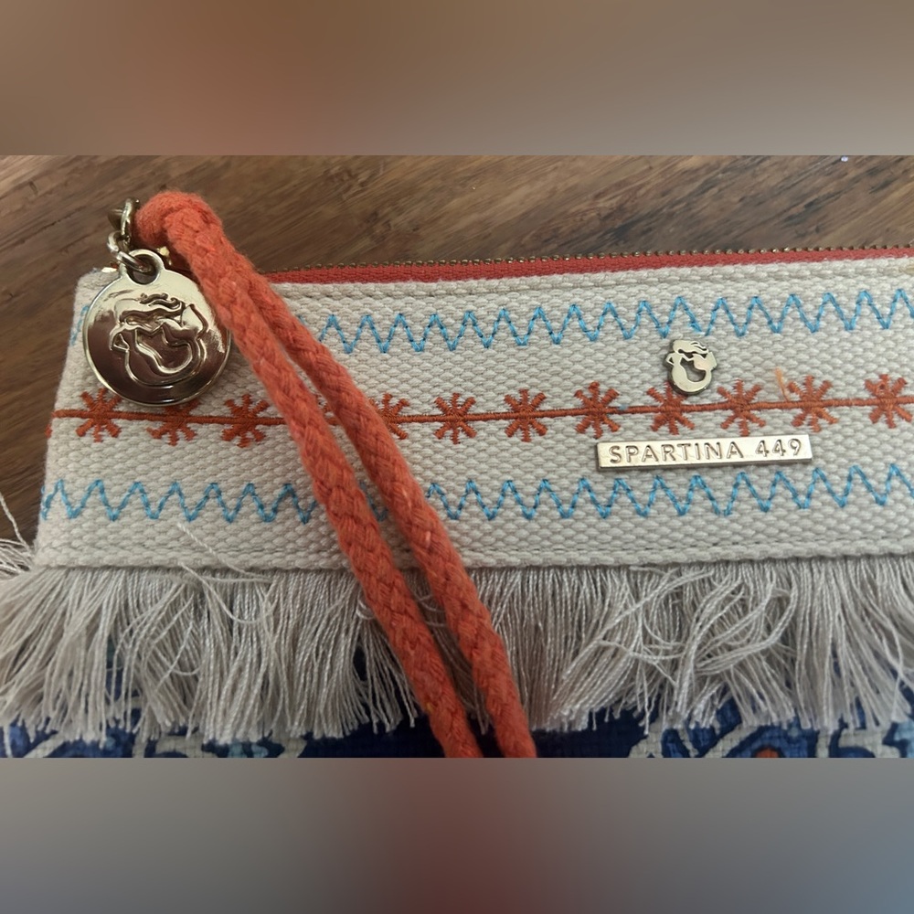 Spartina 449 wristlet with tassel EUC - Picture 2 of 4